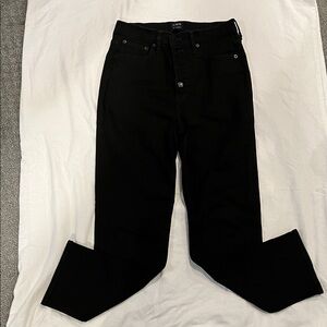J. Crew Factory Black Straight Leg Jeans